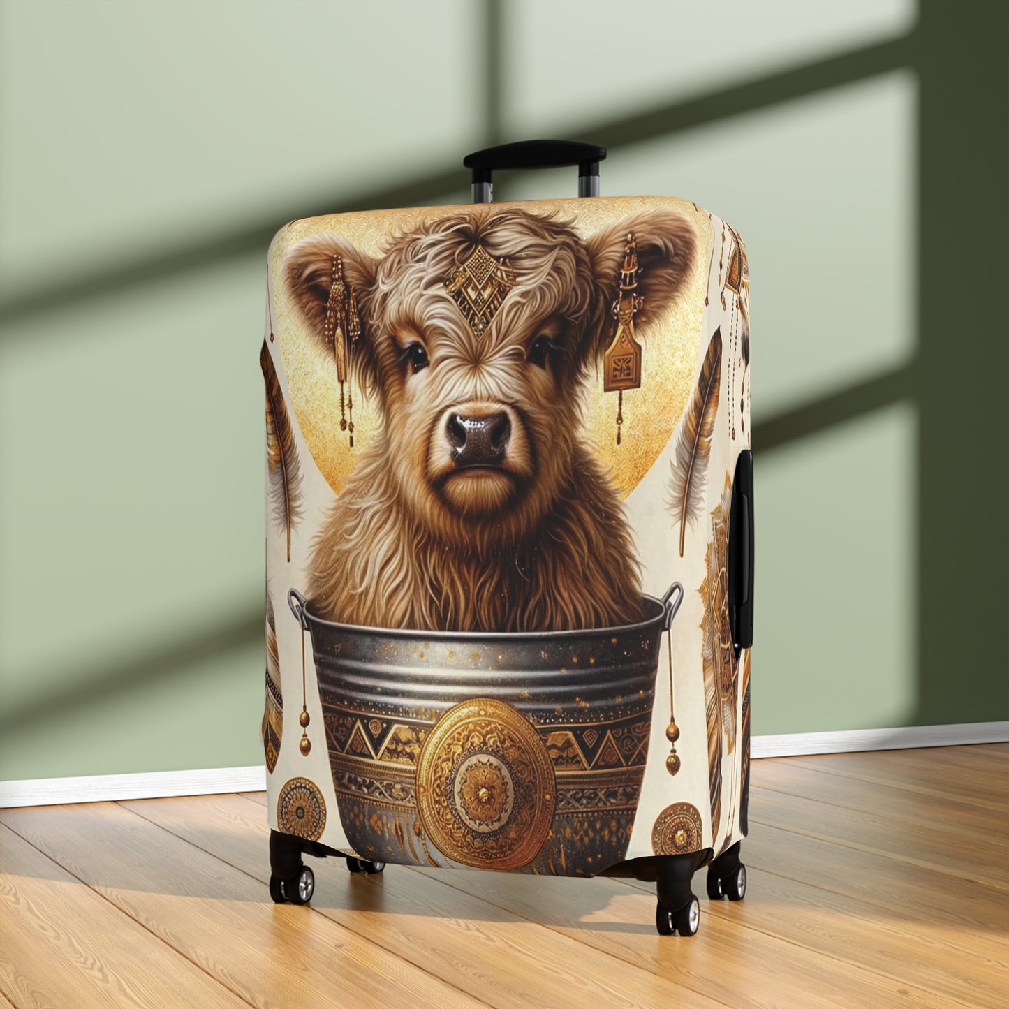 Luggage Cover, Highland Cow, awd-705