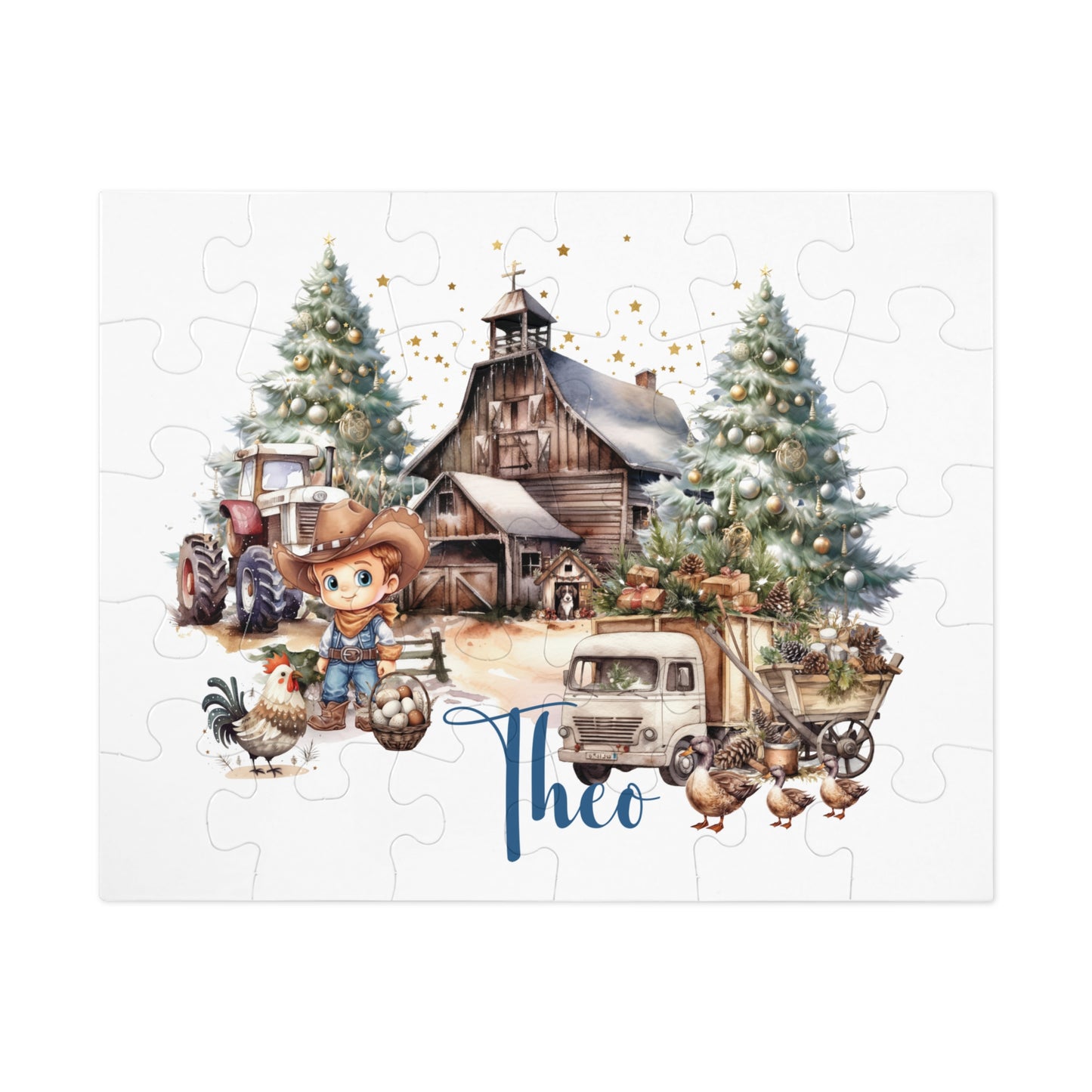 Puzzle, Country Cowboy, Personalised/Non-Personalised (30, 110, 252, 500,1000-Piece)