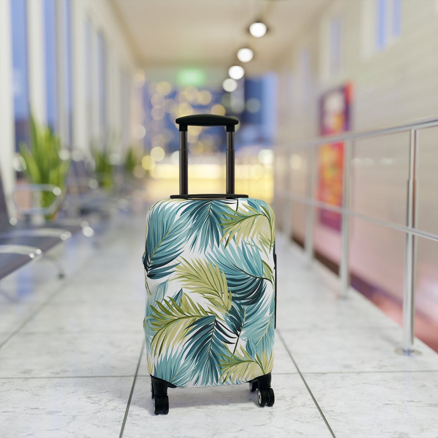 Luggage Cover, Tropical Leaves