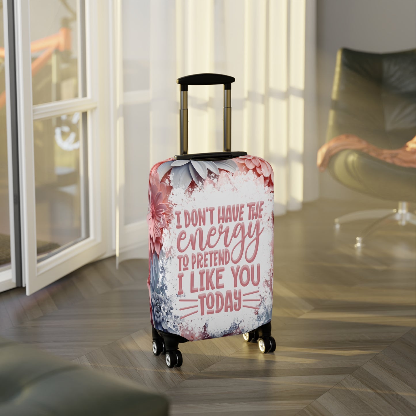 Luggage Cover, I don't have the energy to pretend I like you today, awd-1688