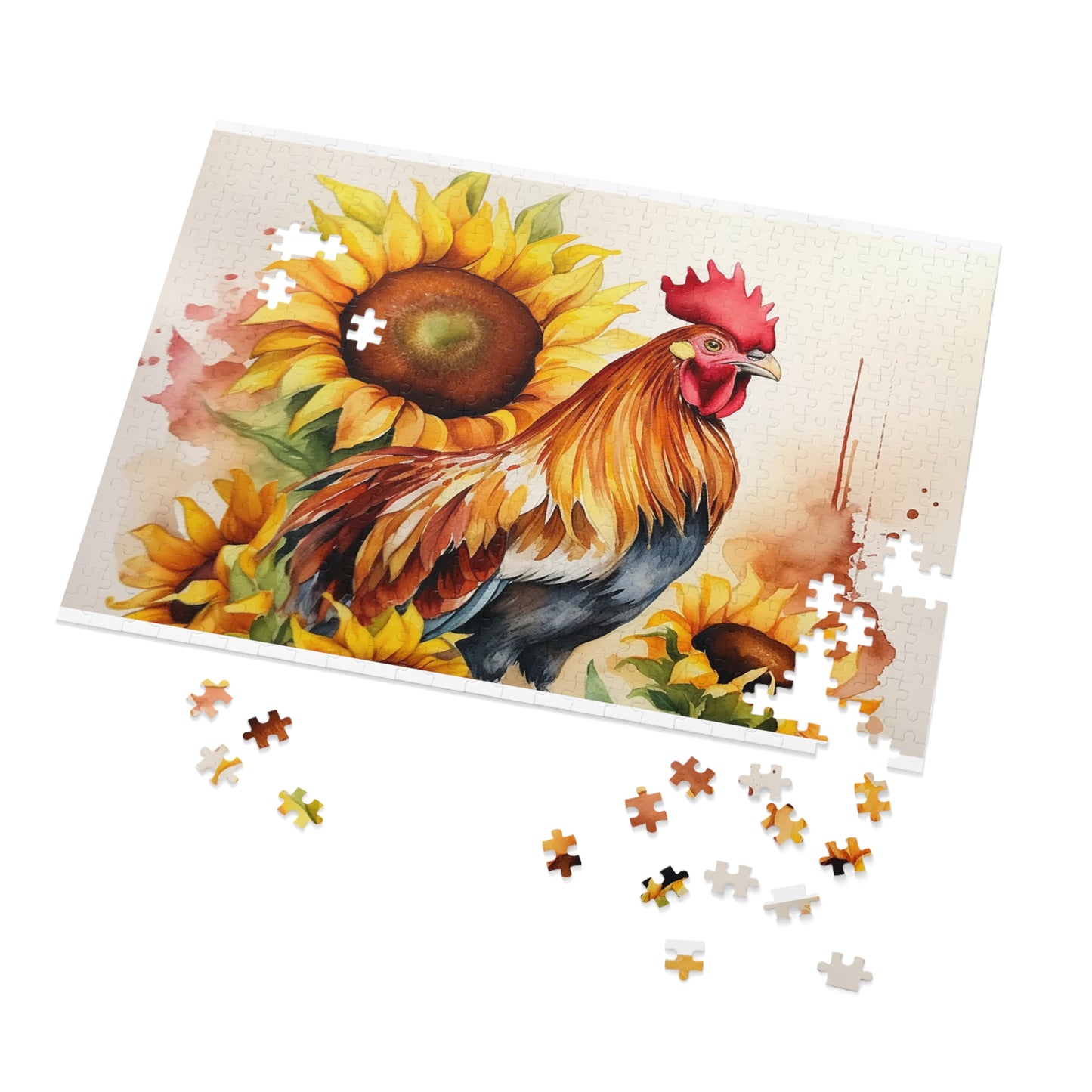 Jigsaw Puzzle, Chicken/Rooster, Personalised/Non-Personalised (30, 110, 252, 500,1000-Piece)