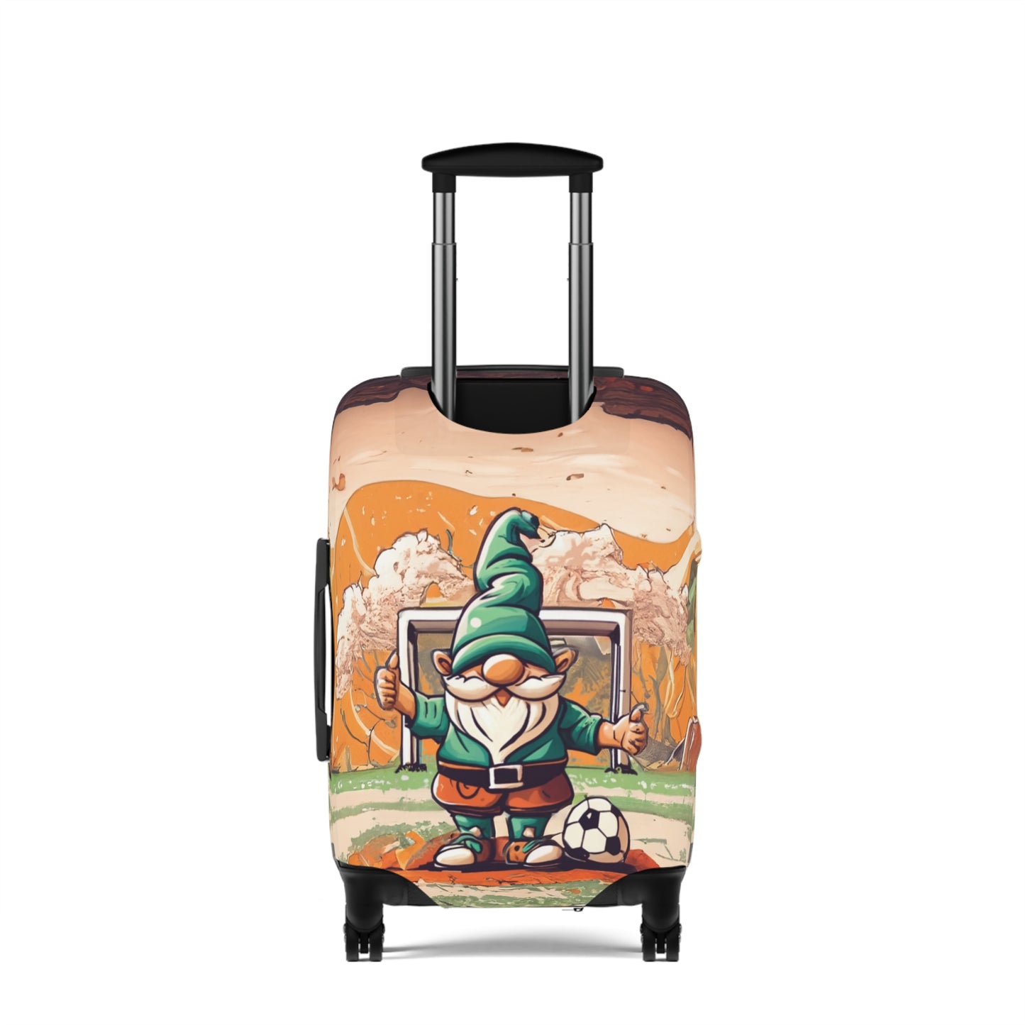 Luggage Cover, Retro Soccer Gnome, awd-5027