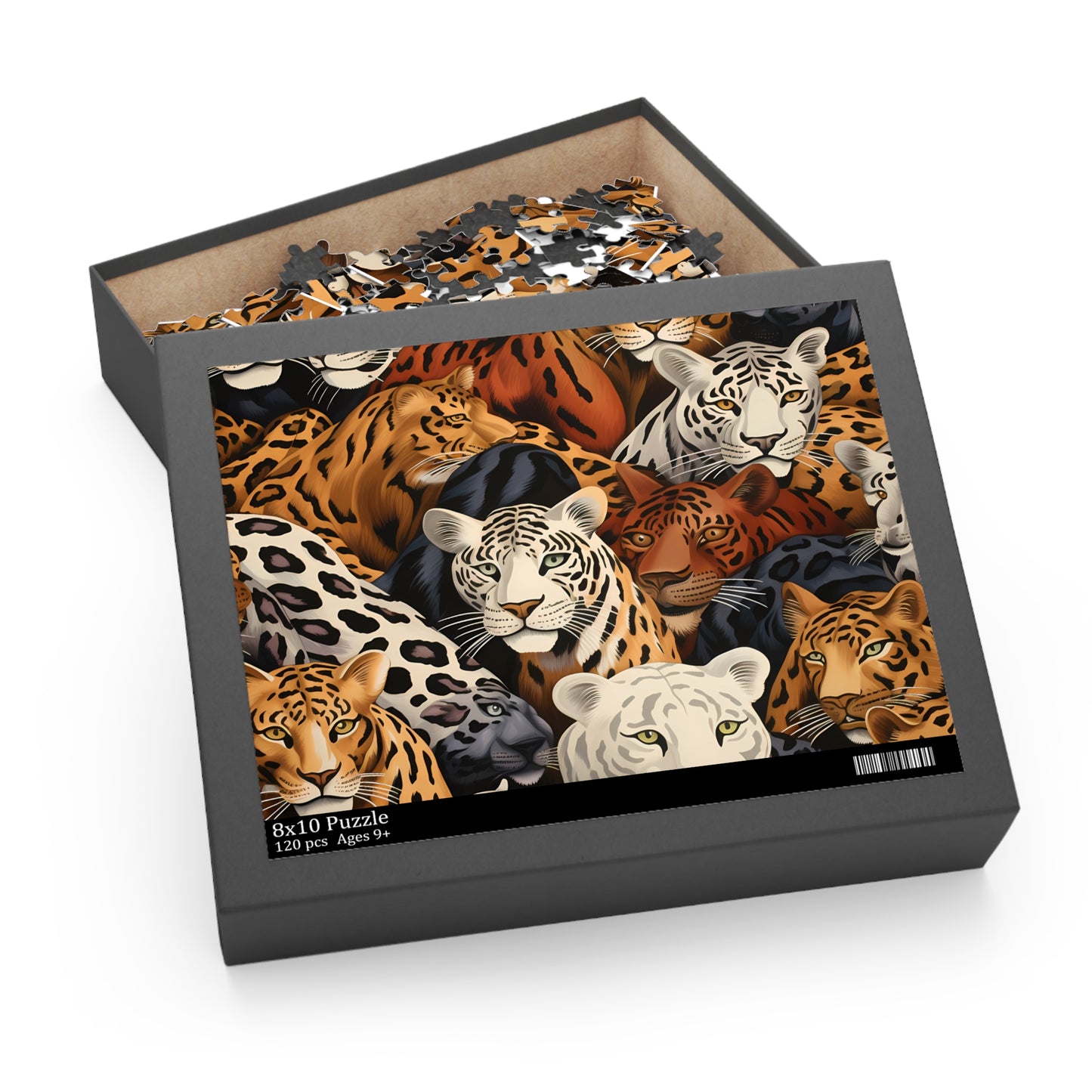 Personalised/Non-Personalised Puzzle, Leopard (120, 252, 500-Piece)