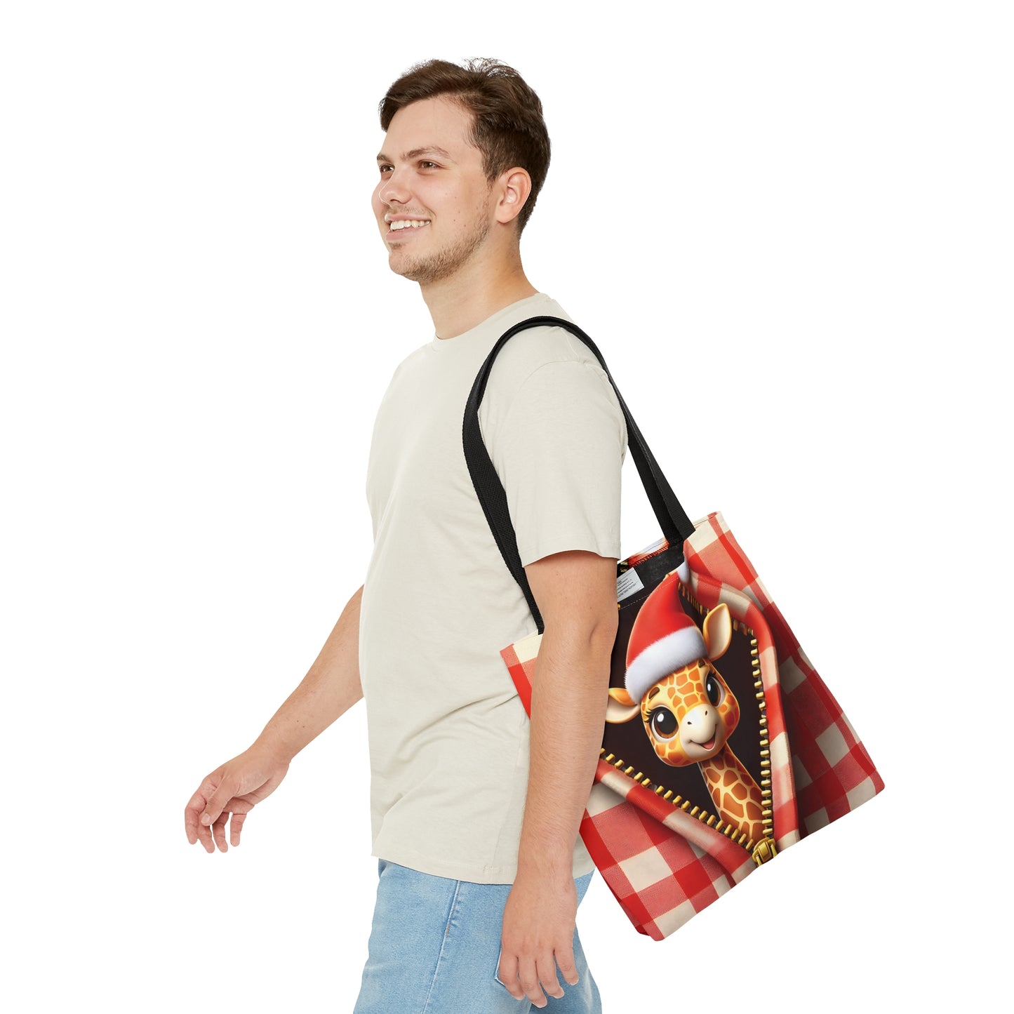 Tote Bag, Christmas Giraffe