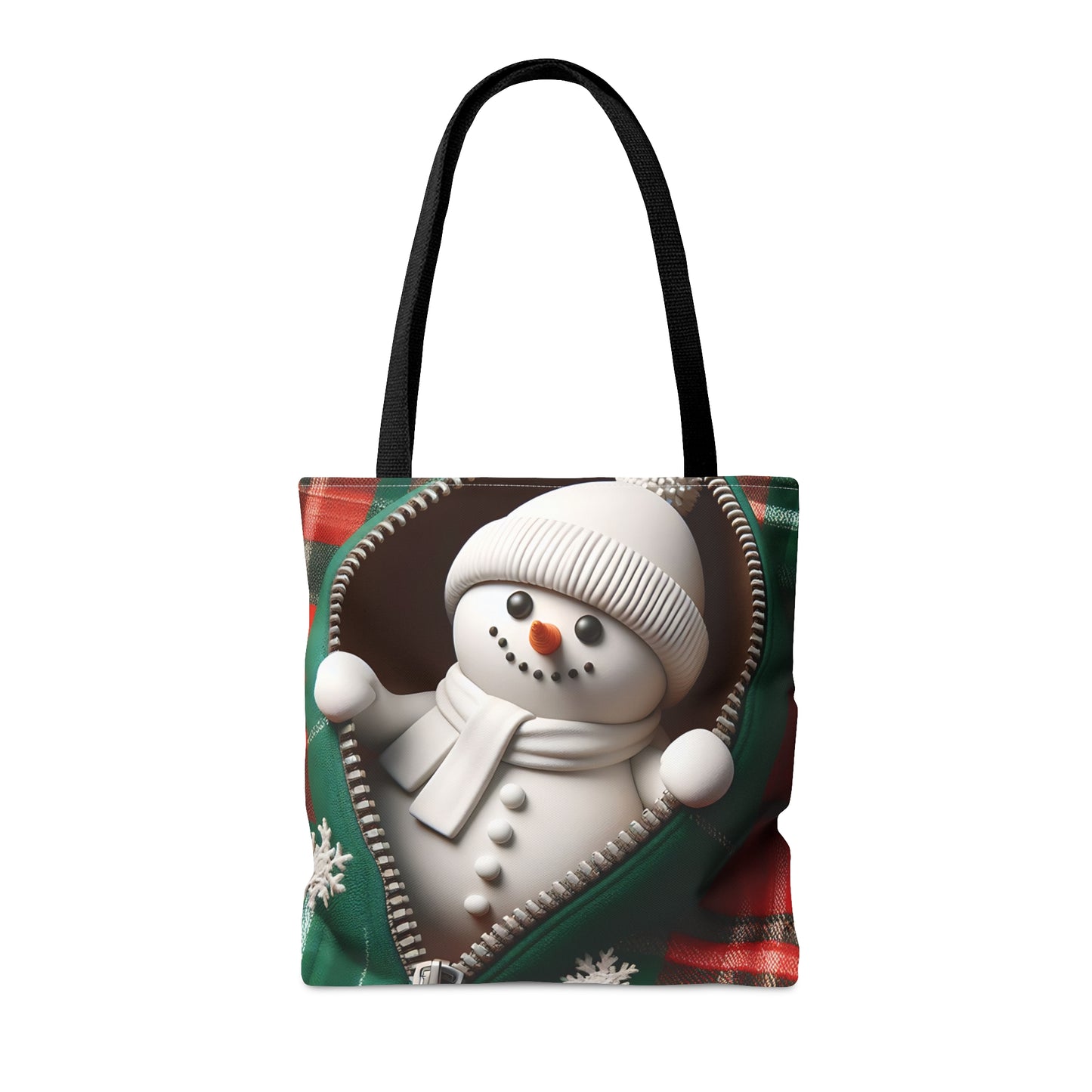 Tote Bag, Christmas, Snowman, Personalised/Non-Personalised Tote bag