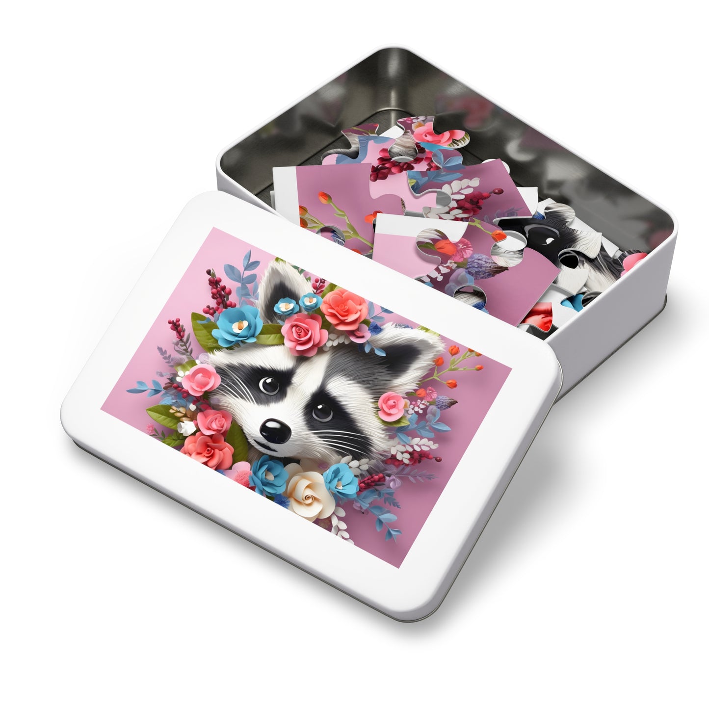 Jigsaw Puzzle, Racoon, Personalised/Non-Personalised (30, 110, 252, 500,1000-Piece)