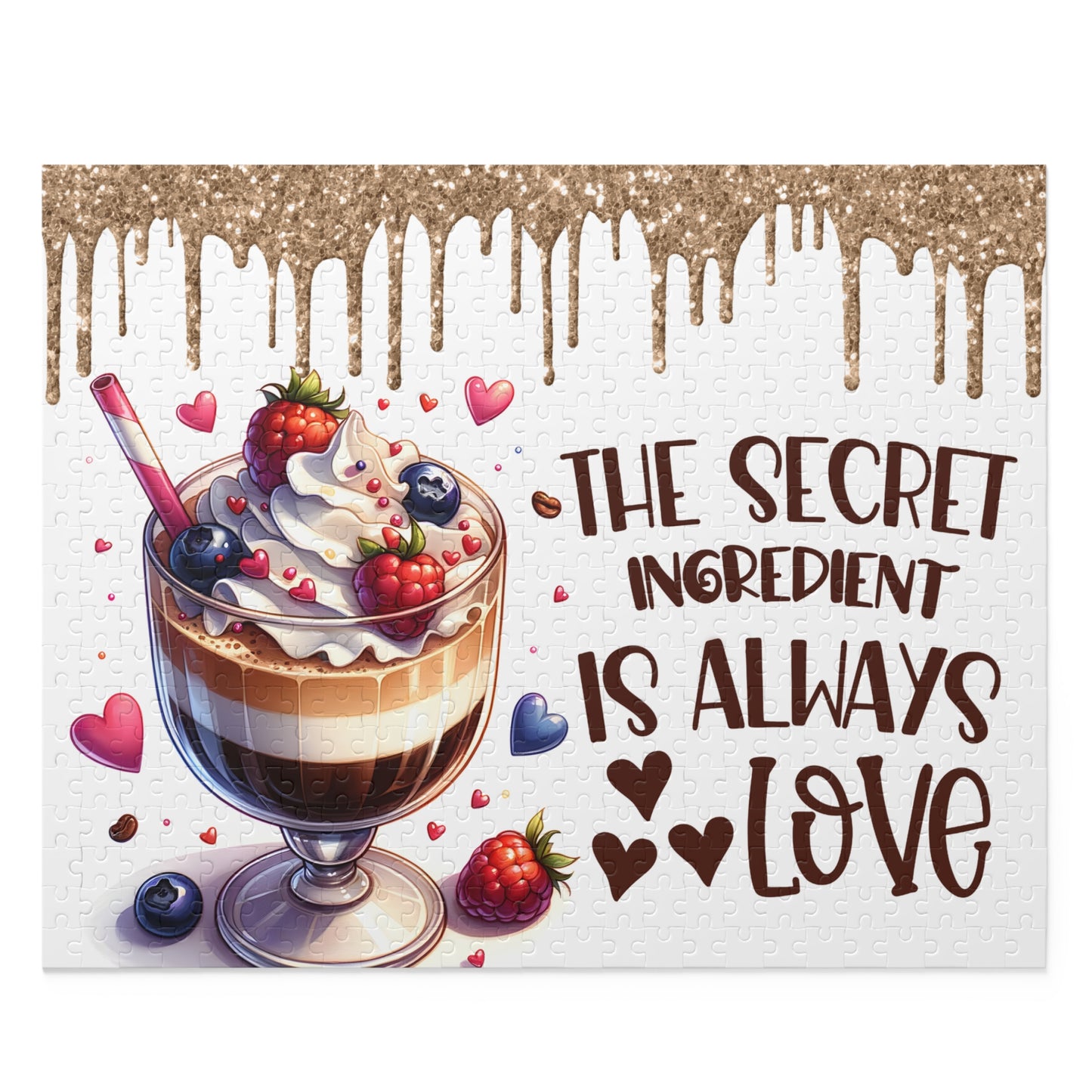 Personalised/Non-Personalised Puzzle, Travelling, The Secret ingredient is always Love (120, 252, 500-Piece)