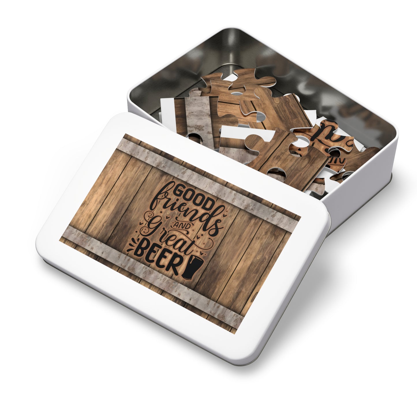 Puzzle, Good Friends Great Beer, Personalised/Non-Personalised (30, 110, 252, 500,1000-Piece) awd-567