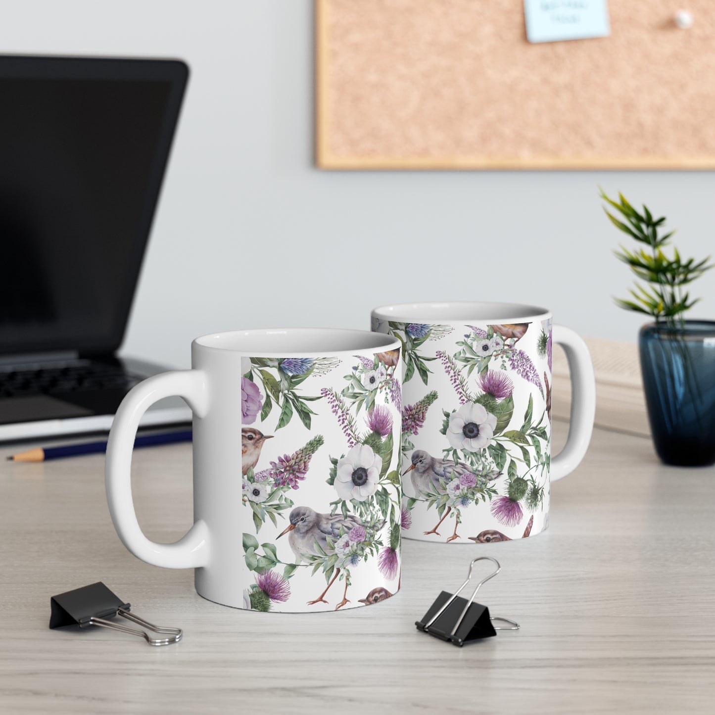 Scottish Floral, Ceramic Mug 11oz