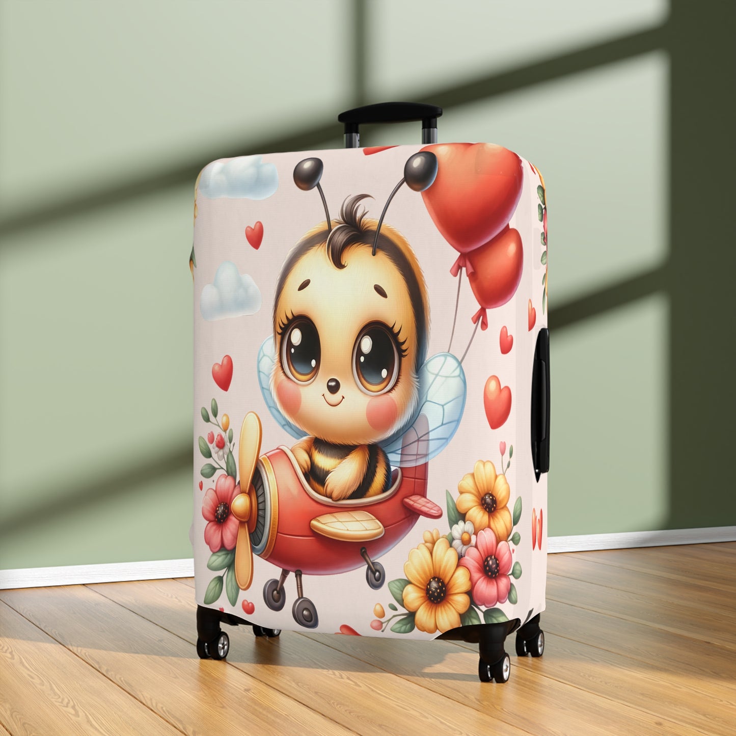 Luggage Cover, Bee in Plane, awd-309