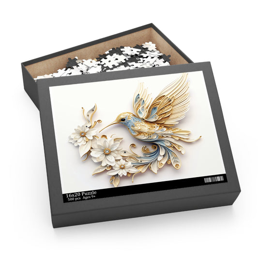 Personalised/Non-Personalised Puzzle, Floral (120, 252, 500-Piece)