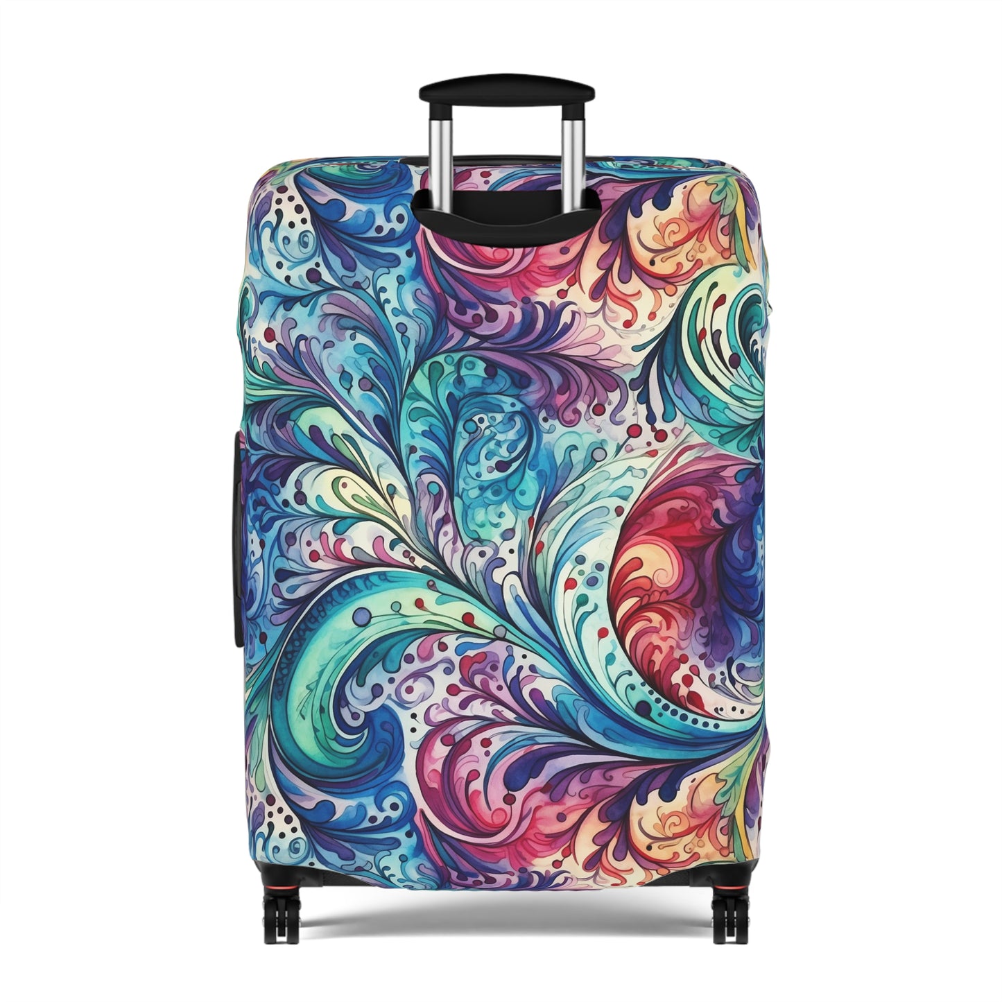 Luggage Cover, Rainbow Paisley