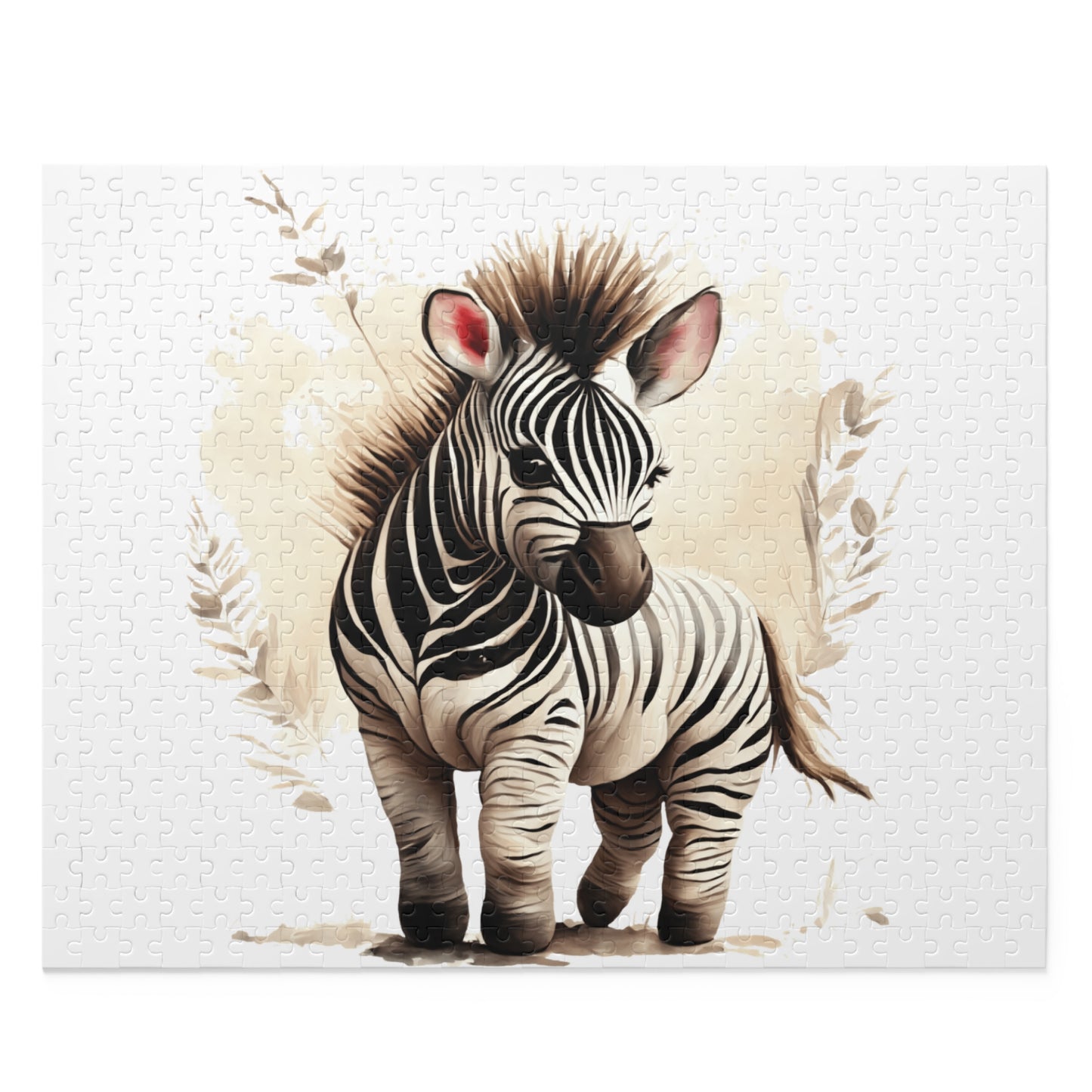 Personalised/Non-Personalised Puzzle, Zebra (120, 252, 500-Piece)