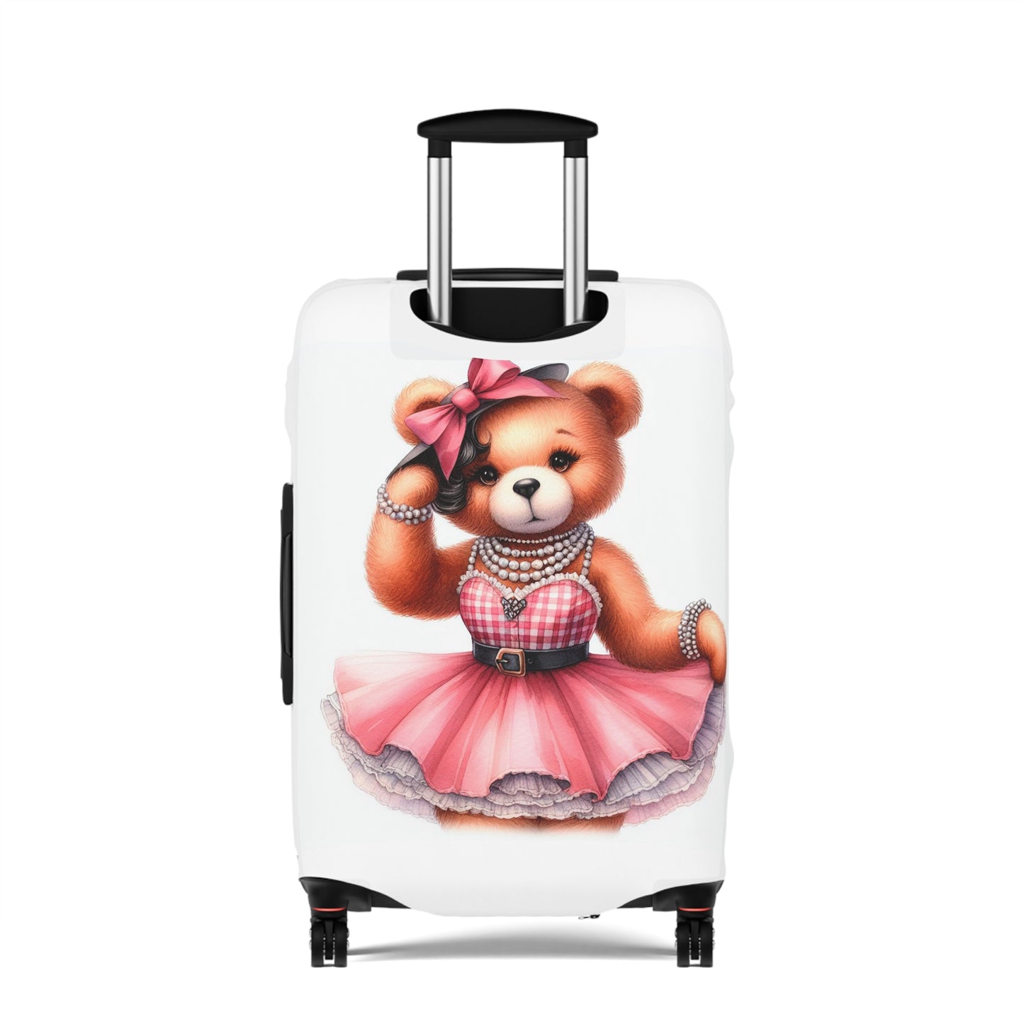 Luggage Cover, Rockabilly, Teddy Bear, awd-4033