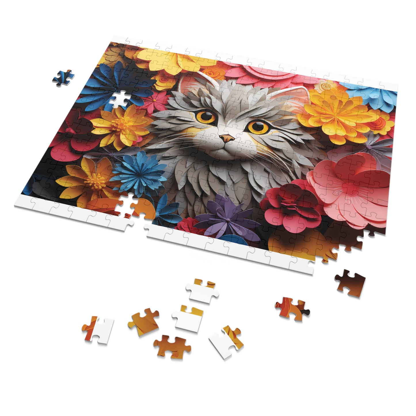 Jigsaw Puzzle, Cat, Personalised/Non-Personalised (30, 110, 252, 500,1000-Piece)