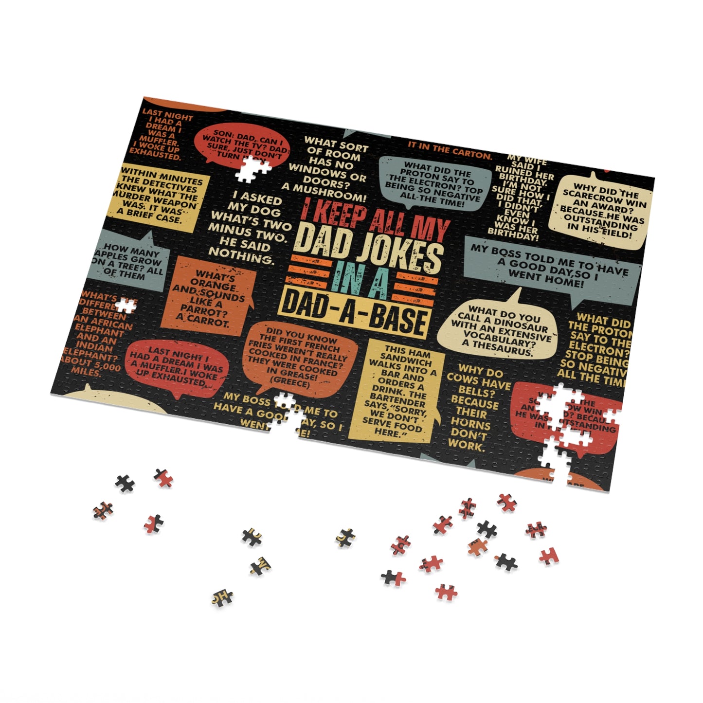 Jigsaw Puzzle, Dad Jokes, Personalised/Non-Personalised (30, 110, 252, 500,1000-Piece)