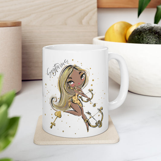 Zodiac Sign, Sagittarius, Ceramic Mug 11oz