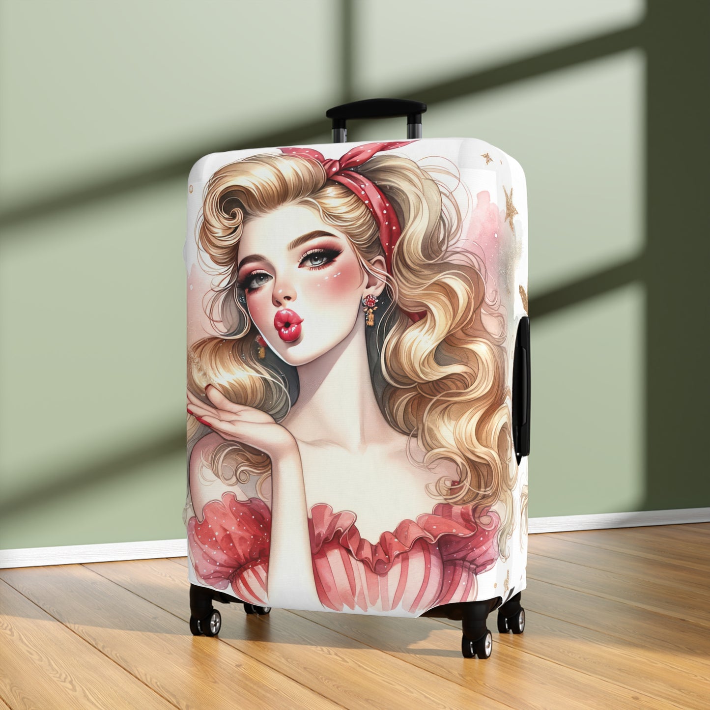 Luggage Cover, Coquette Girl, awd-1464