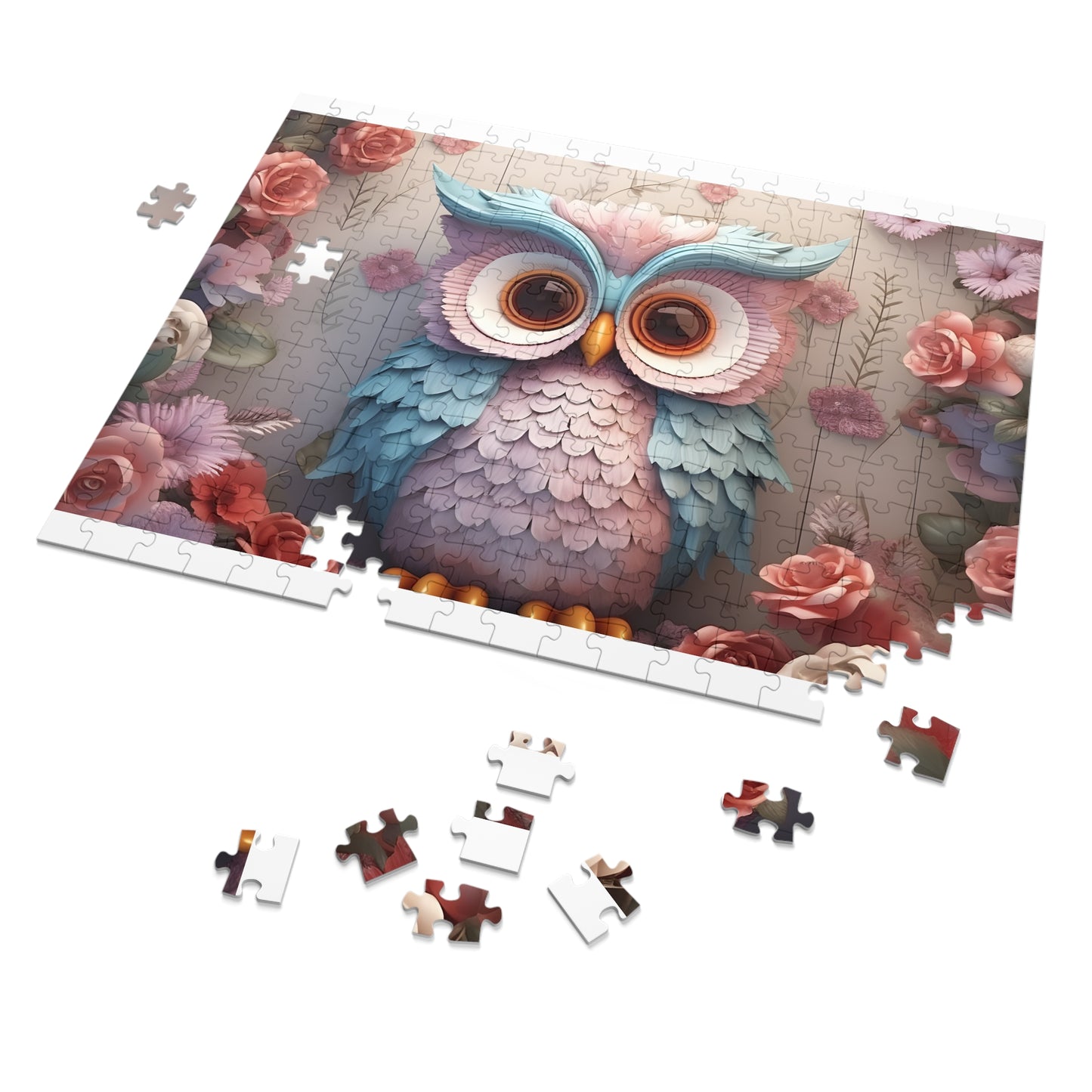 Jigsaw Puzzle, Owl, Personalised/Non-Personalised (30, 110, 252, 500,1000-Piece)