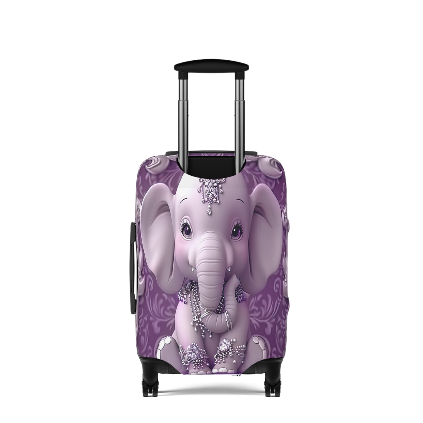 Luggage Cover, Purple Elephant, awd-1415