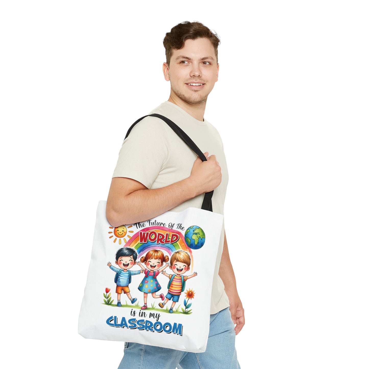 Tote Bag, Teacher, The future of the world is in my Classroom, Personalised/Non-Personalised Tote bag