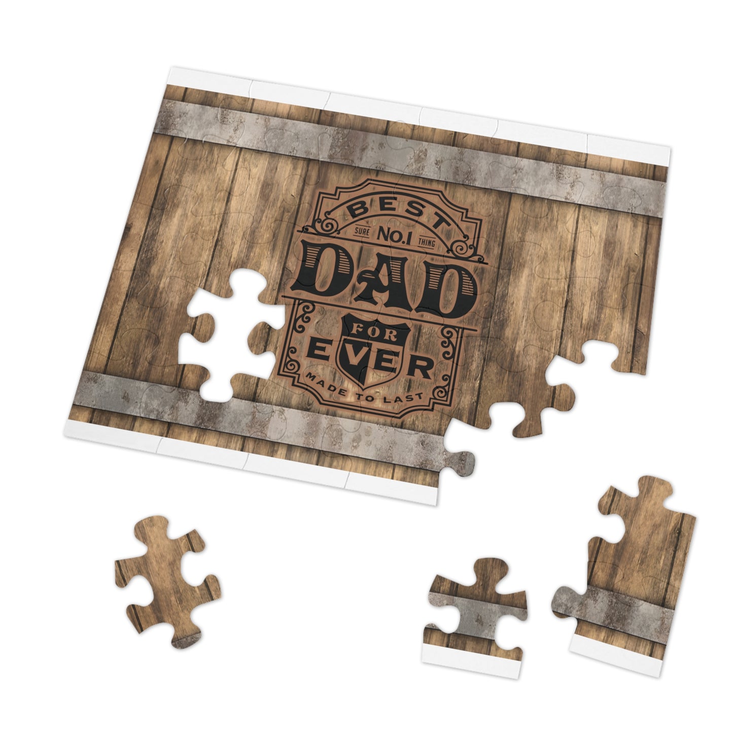 Puzzle, Dad, Best Dad, Personalised/Non-Personalised (30, 110, 252, 500,1000-Piece) awd-571