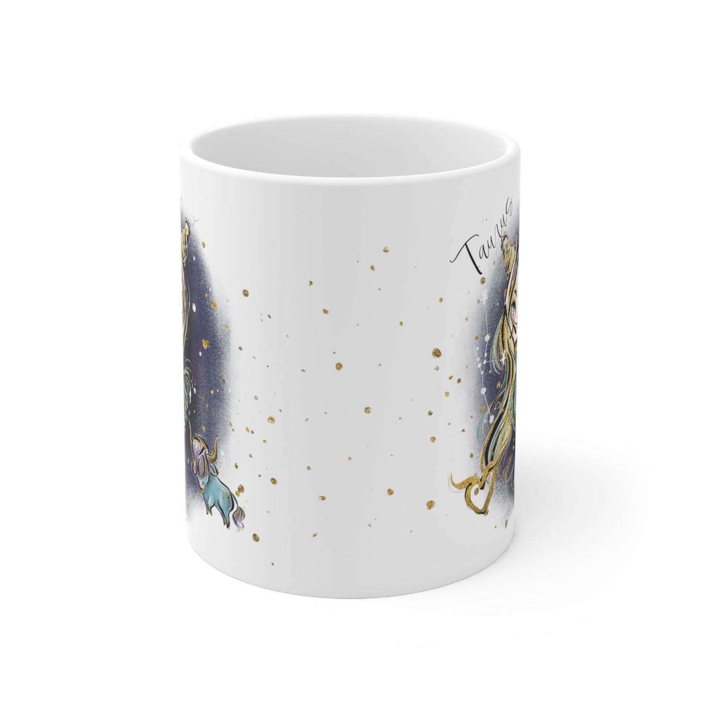 Personalised/Non Personalised Zodiac Sign, Taurus, Ceramic Mug 11oz