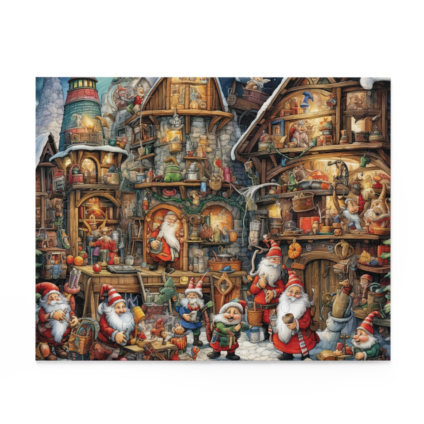 Personalised/Non-Personalised Puzzle, Christmas (120, 252, 500-Piece)