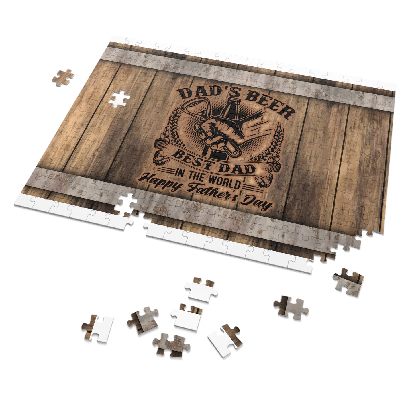 Puzzle, Dad, Happy Father's Day, Personalised/Non-Personalised (30, 110, 252, 500,1000-Piece) awd-566