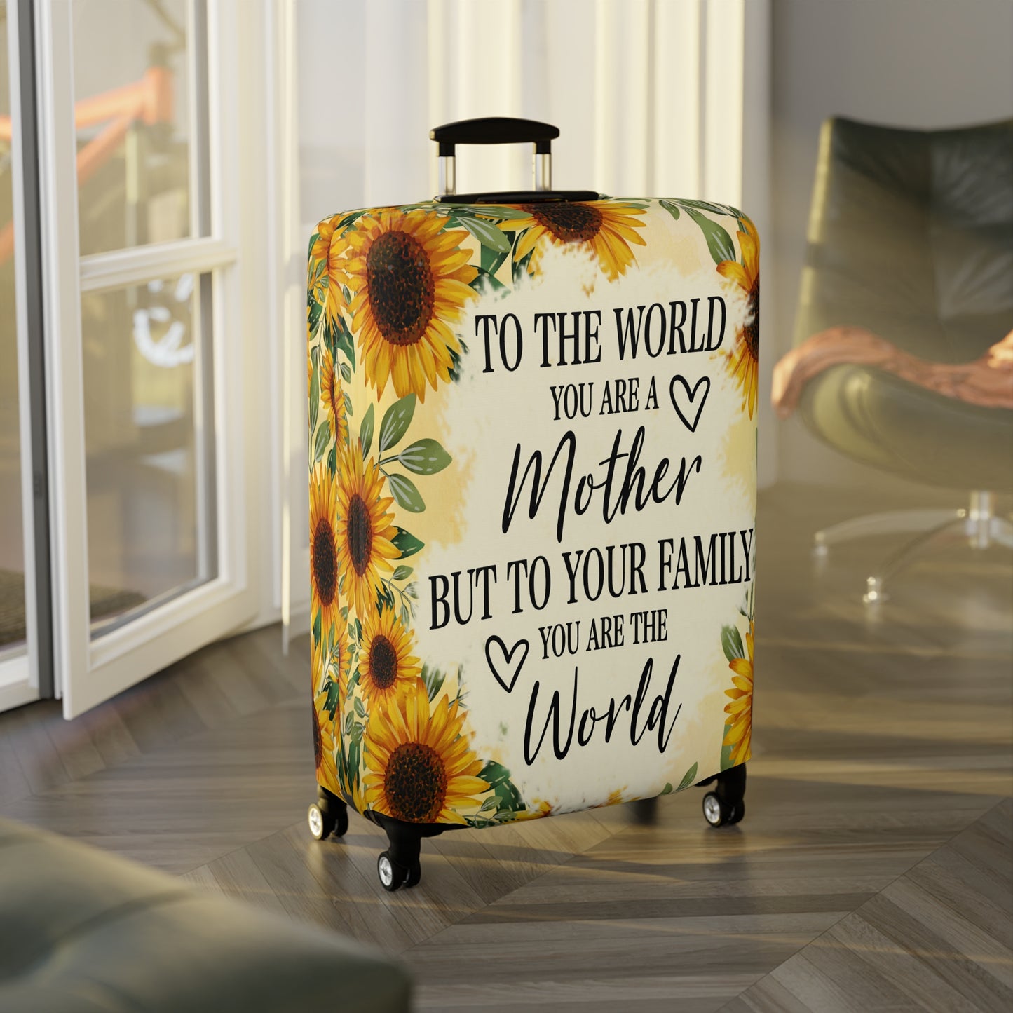 Luggage Cover, To the world you are a Mother but to your family you are the World, awd-527