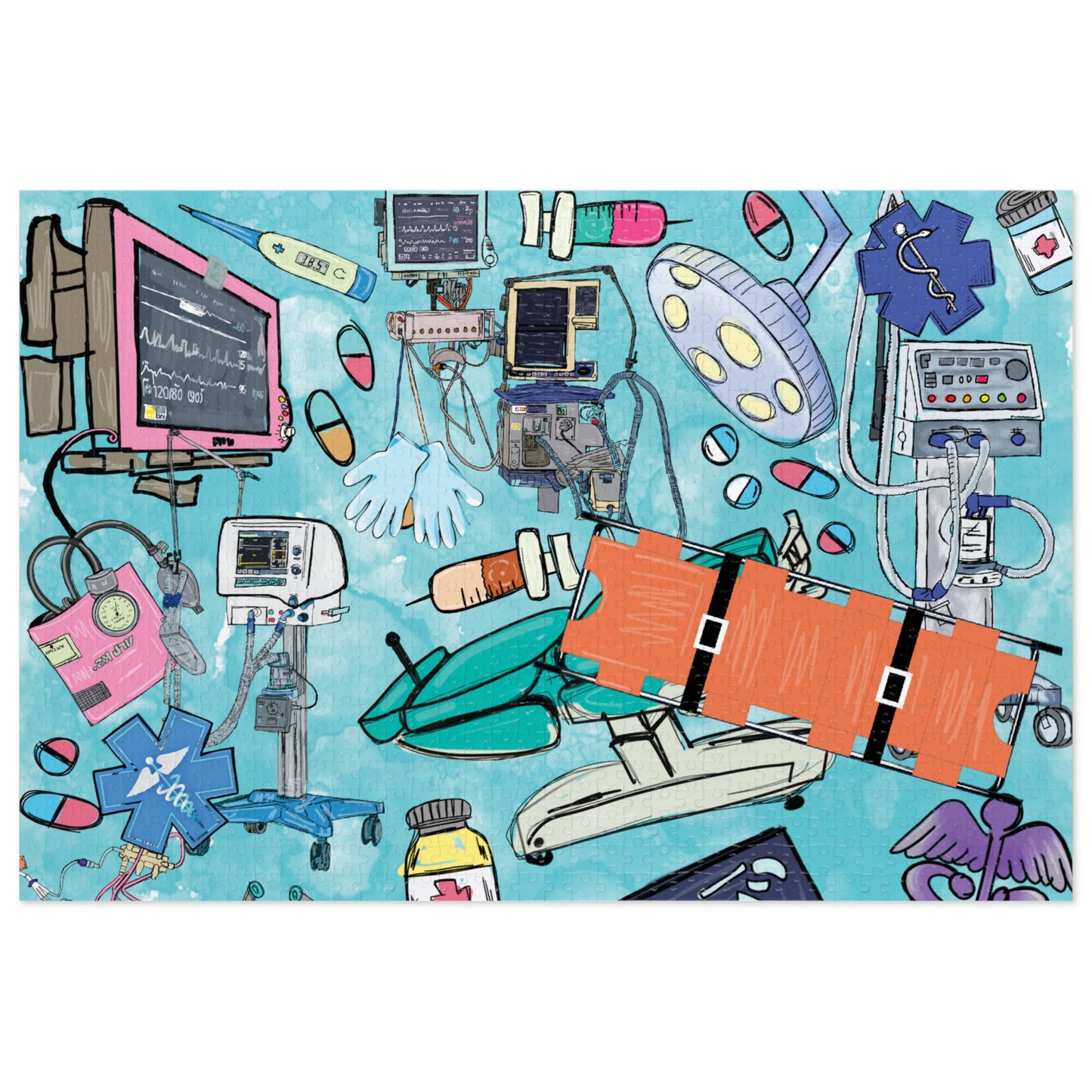 Jigsaw Puzzle, Trauma Nurse, Personalised/Non-Personalised (30, 110, 252, 500,1000-Piece)