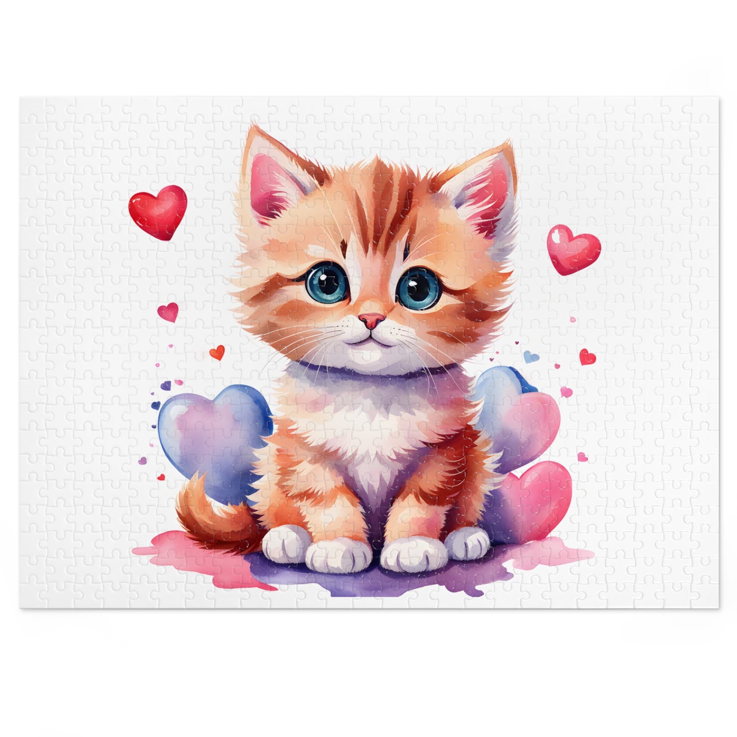 Jigsaw Puzzle, Cat, Personalised/Non-Personalised (30, 110, 252, 500,1000-Piece)