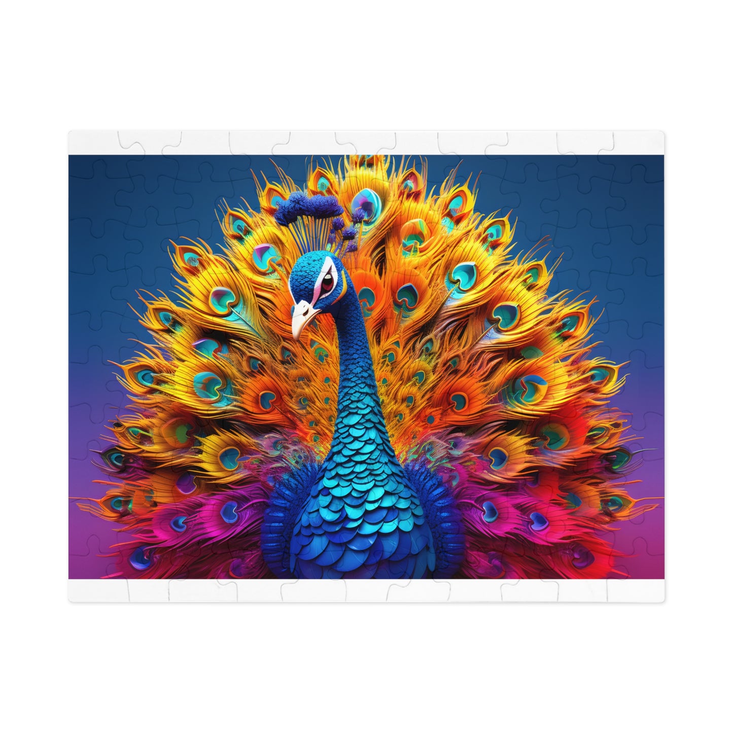 Jigsaw Puzzle, Peacock, Personalised/Non-Personalised (30, 110, 252, 500,1000-Piece)