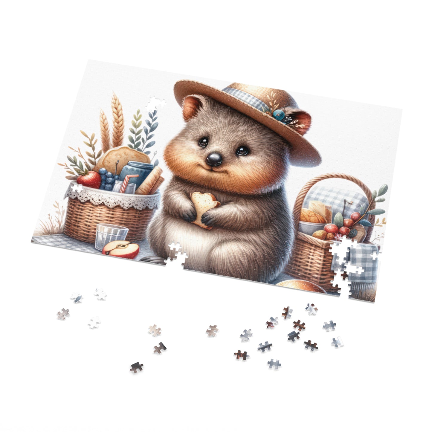 Jigsaw Puzzle in Tin, Australian Animals, Quokka, Personalised/Non-Personalised awd-1329 (30, 110, 252, 500,1000-Piece)