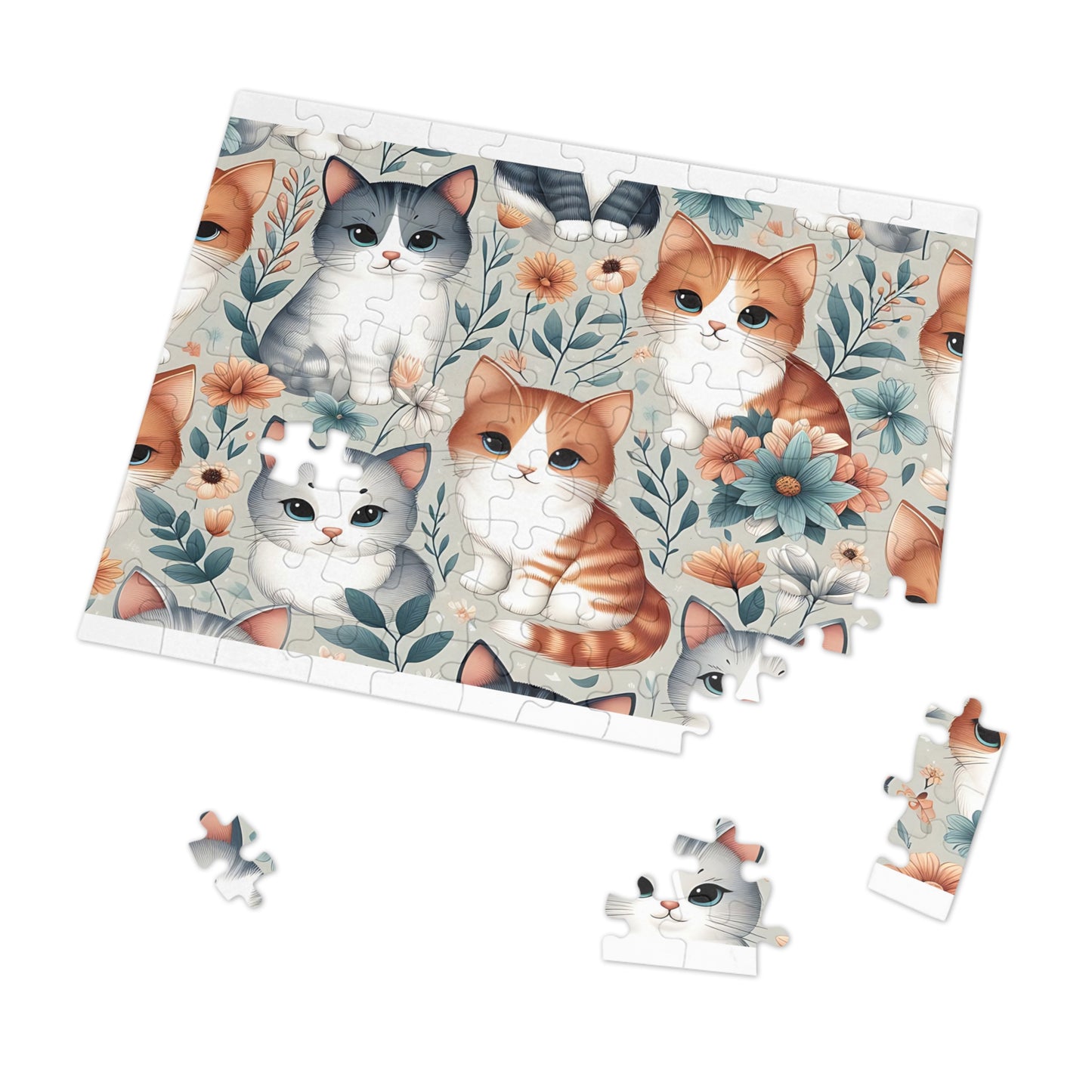 Jigsaw Puzzle, Cats, Personalised/Non-Personalised (30, 110, 252, 500,1000-Piece)