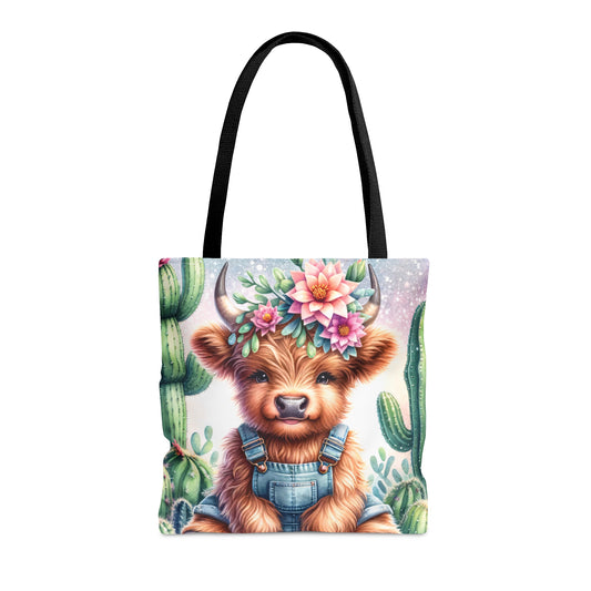 Tote Bag, Highland Cow, Personalised/Non-Personalised Tote bag