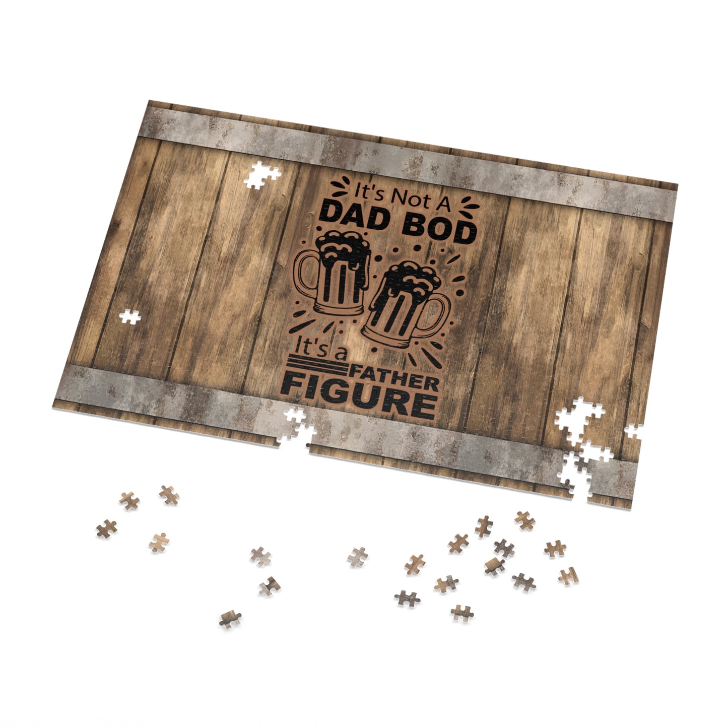 Puzzle, Dad, Dad Bod, Personalised/Non-Personalised (30, 110, 252, 500,1000-Piece) awd-569