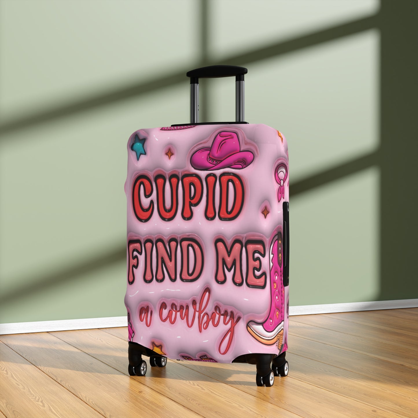 Luggage Cover, Cupid find me a cowboy, awd-529