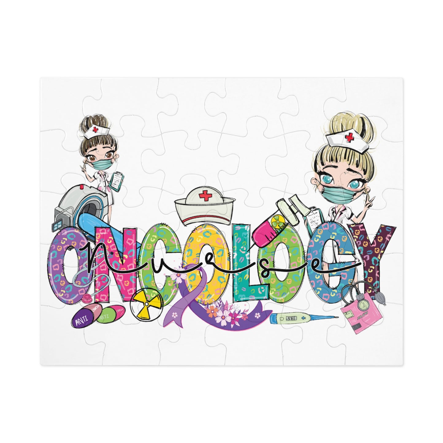 Jigsaw Puzzle, Oncology Nurse, Personalised/Non-Personalised (30, 110, 252, 500,1000-Piece)