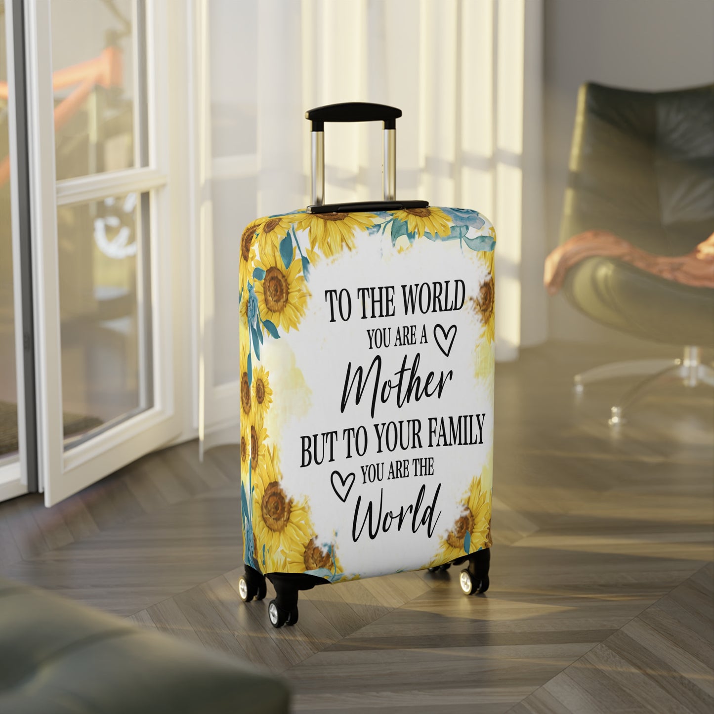 Luggage Cover, To the world you are a Mother but to your family you are the World, awd-534