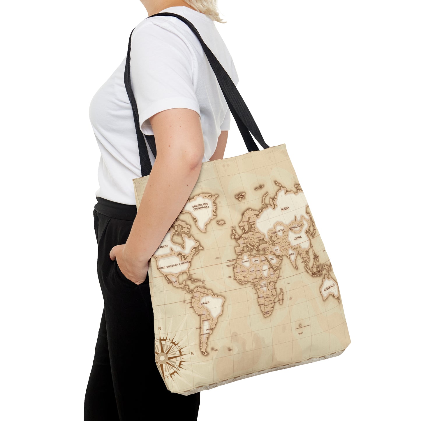 Tote Bag, World Map