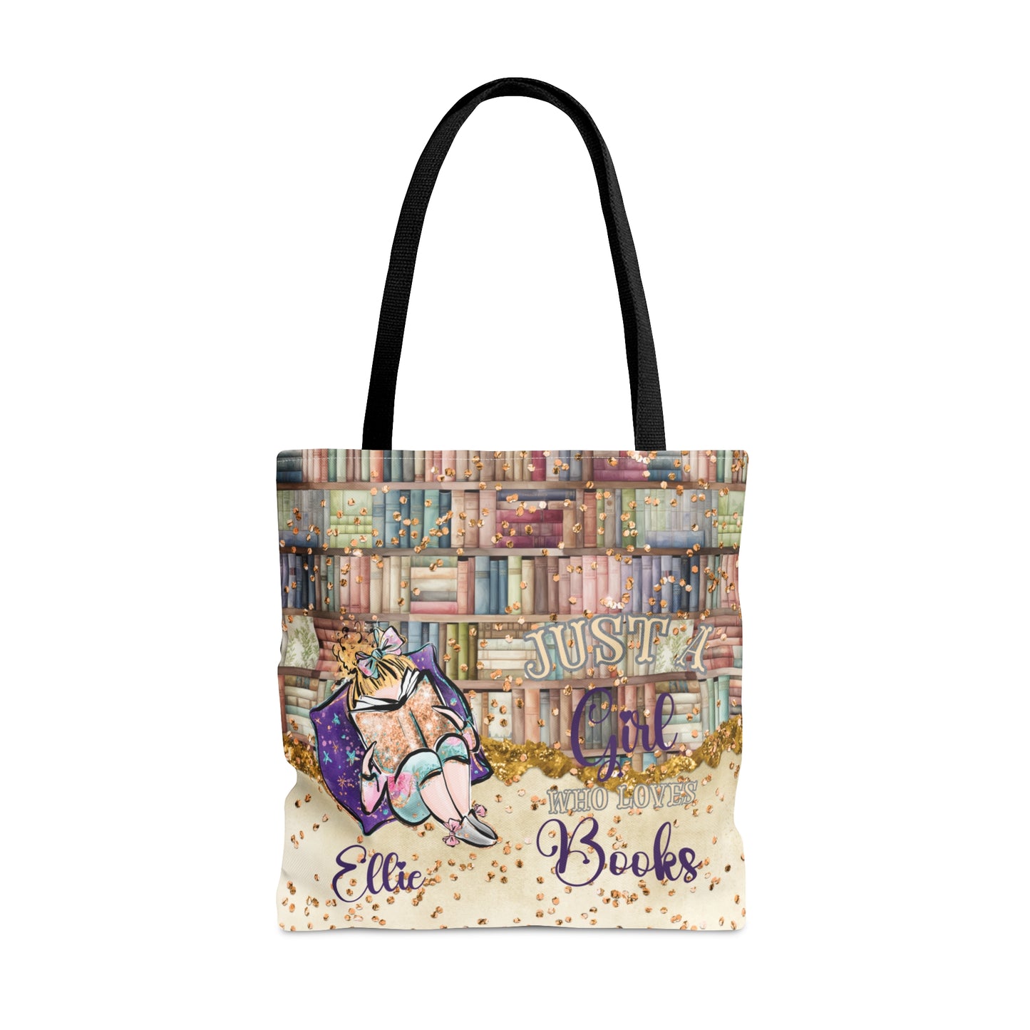 Personalised Tote Bag, Just A Girl Who Loves Books, Blonde Hair  Tote bag