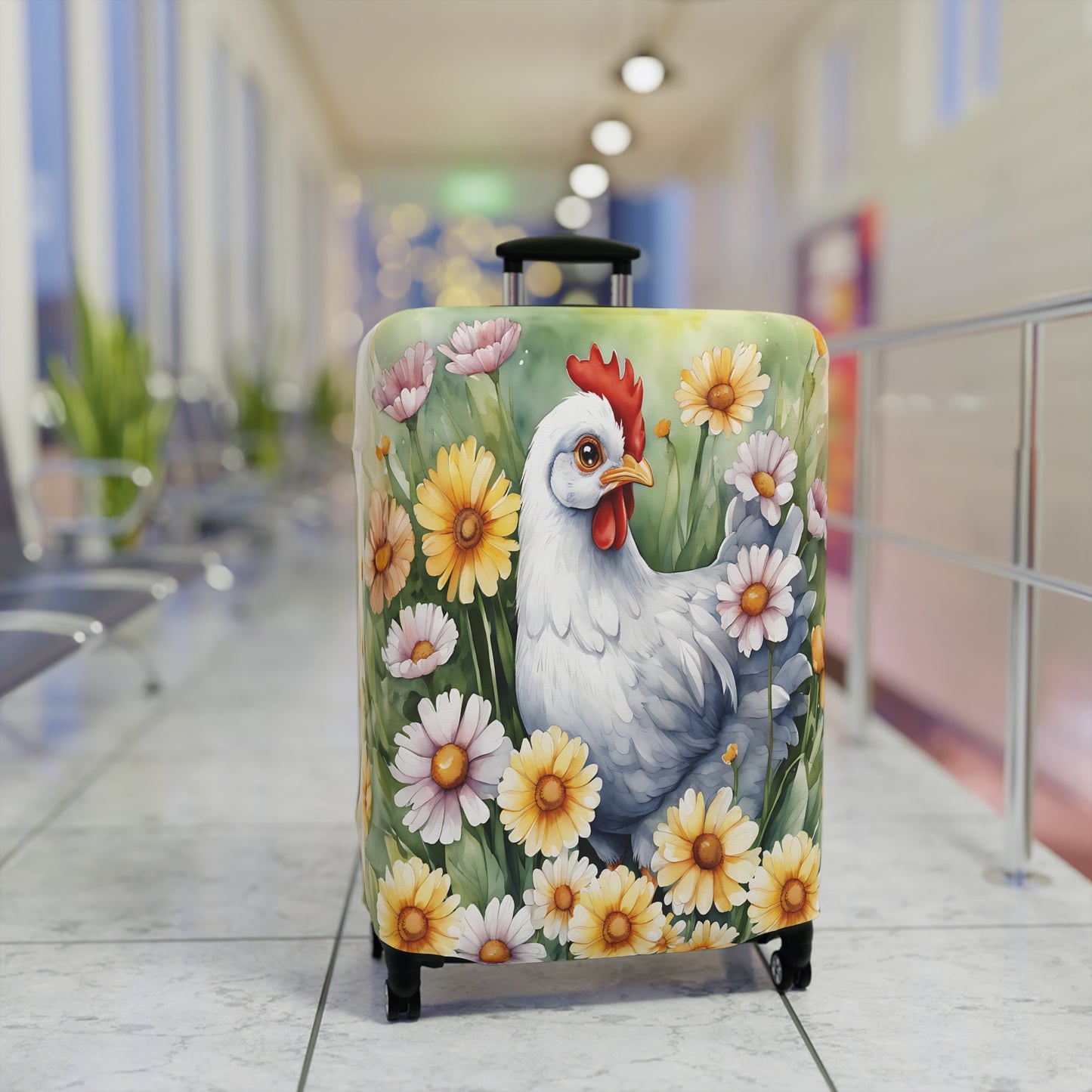 Luggage Cover, Chicken/Rooster, awd-302