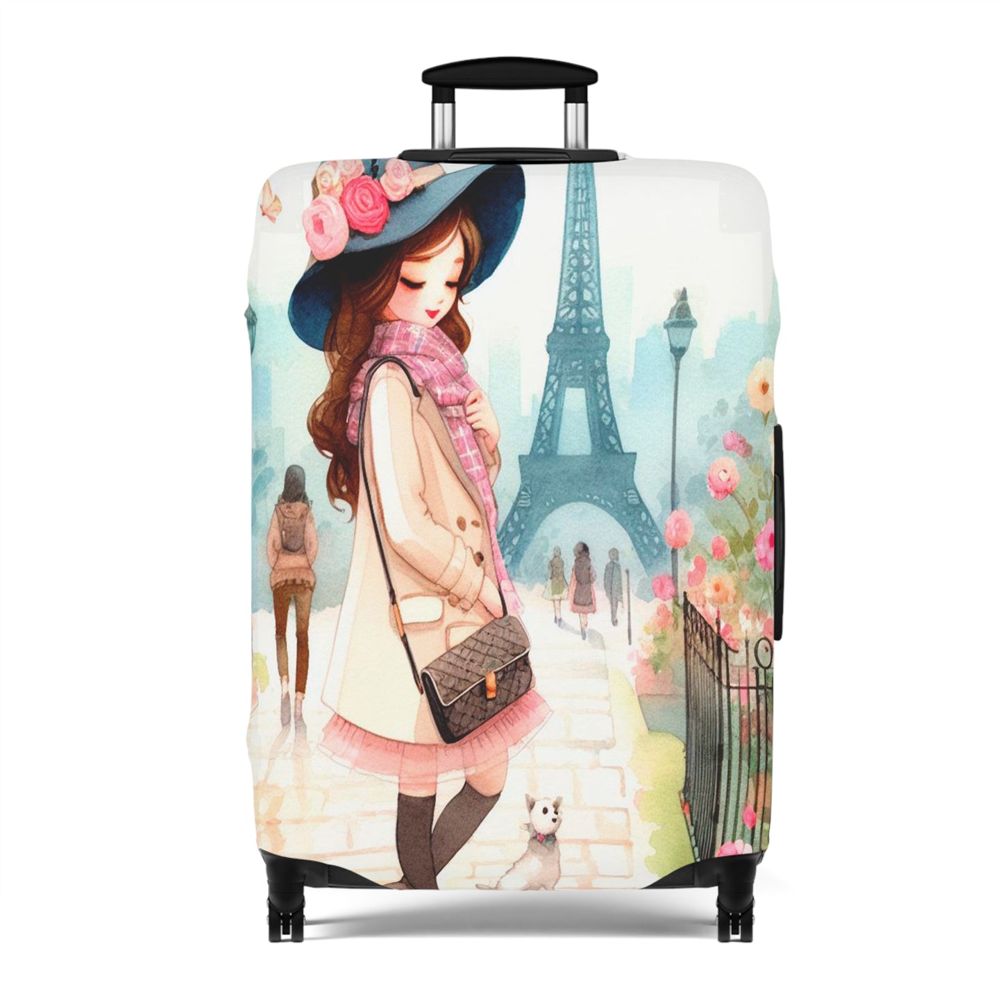 Luggage Cover, Just a Girl Who loves Travelling, awd-2108