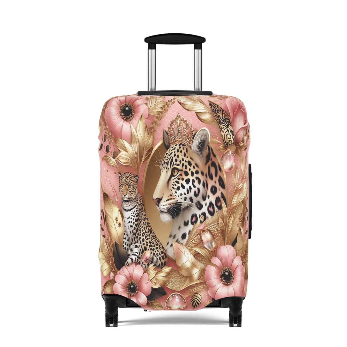 Luggage Cover, Floral Leopard, awd-3073