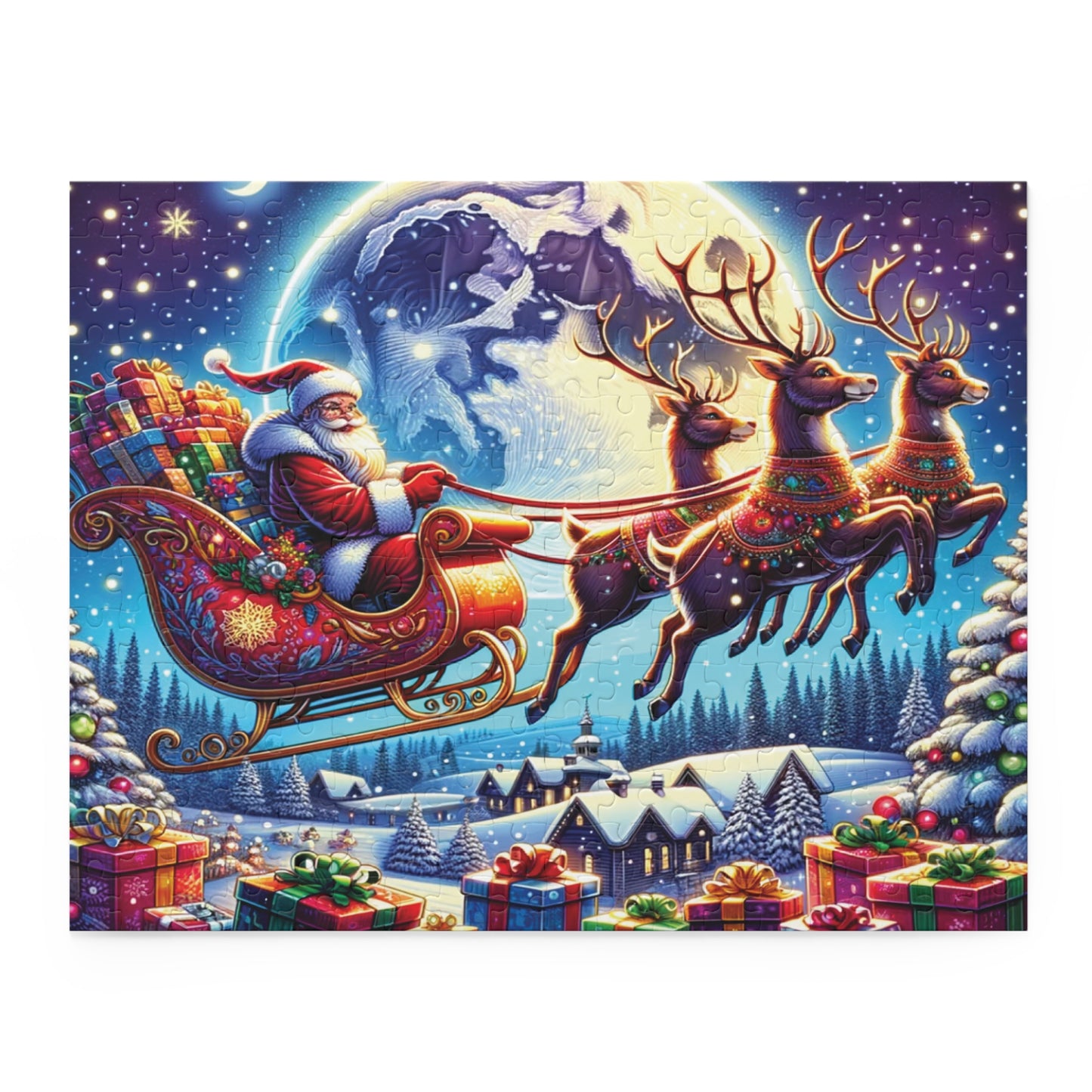 Personalised/Non-Personalised Puzzle, Christmas (120, 252, 500-Piece)