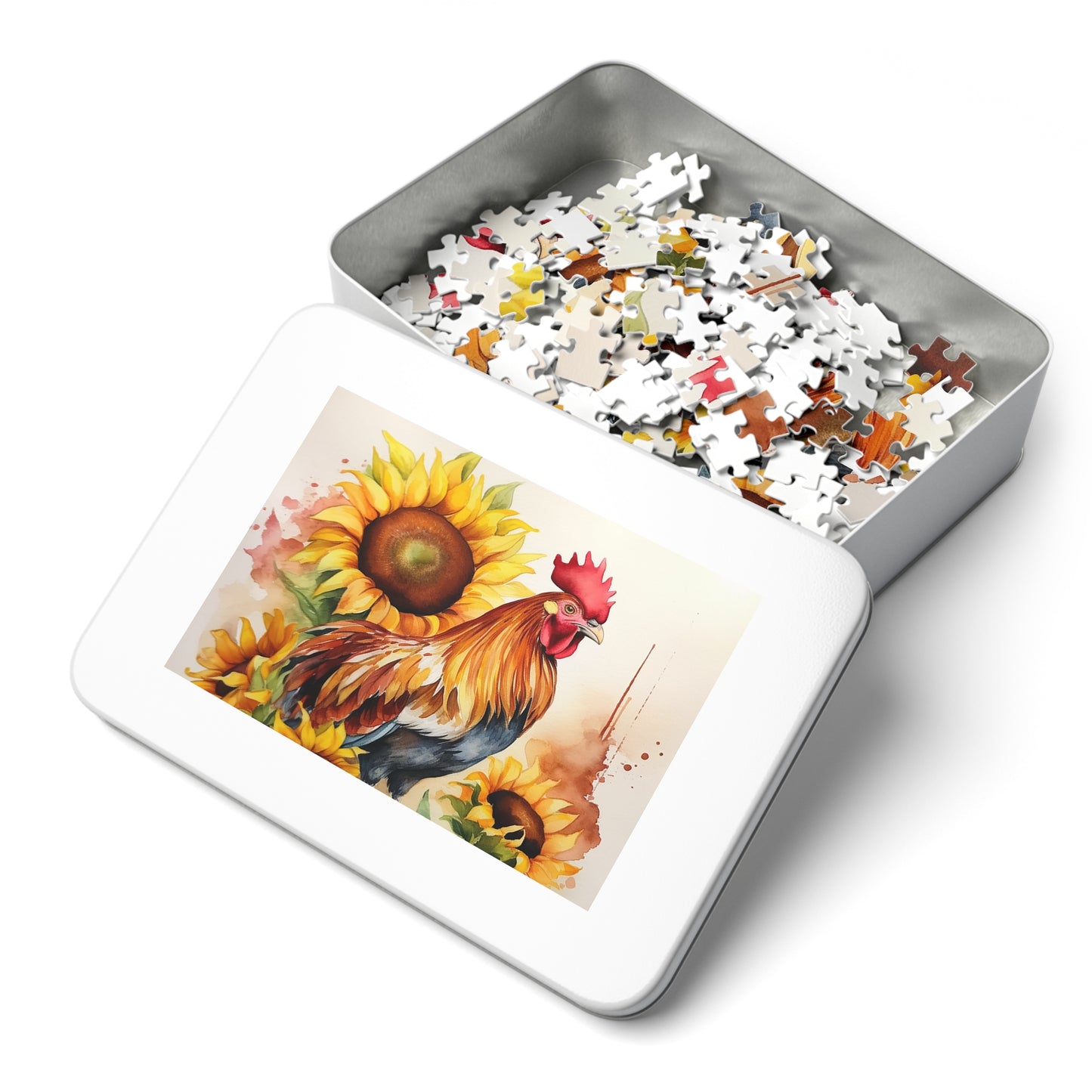 Jigsaw Puzzle, Chicken/Rooster, Personalised/Non-Personalised (30, 110, 252, 500,1000-Piece)