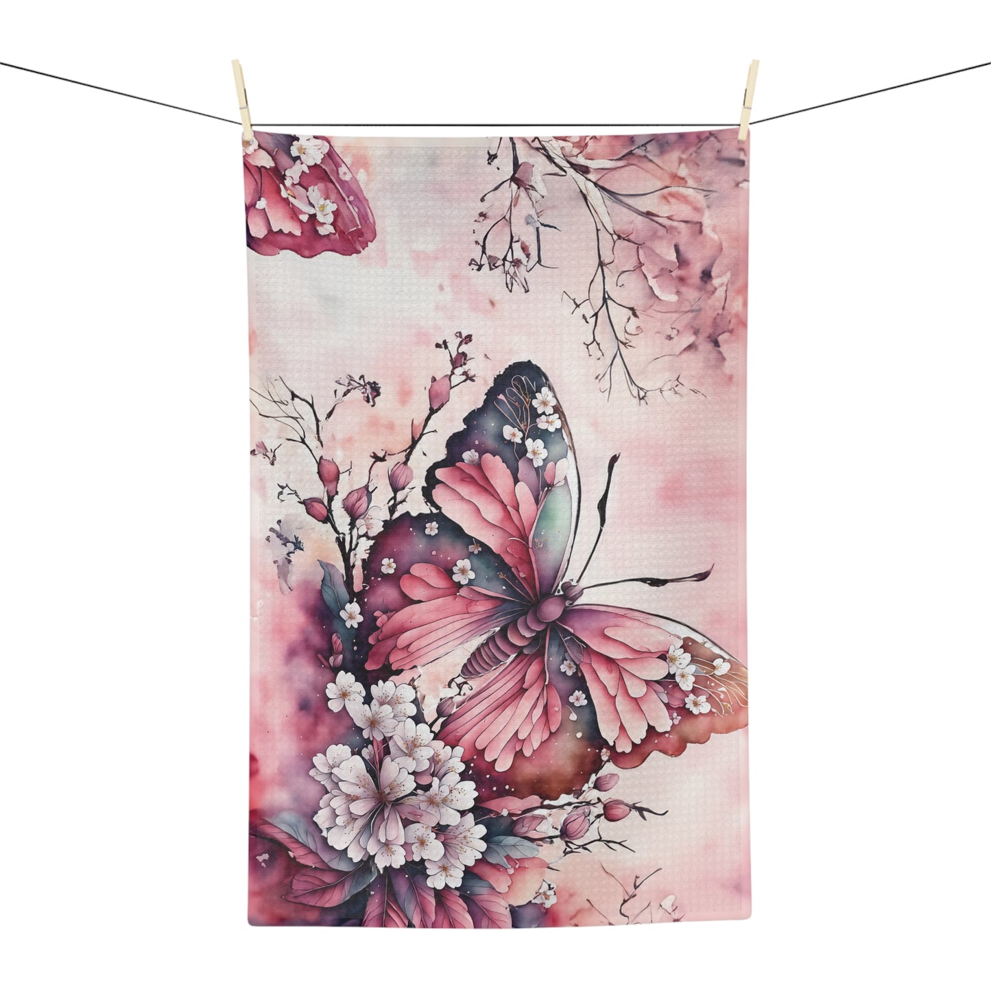 Microfiber Tea Towel, Butterfly Dreams