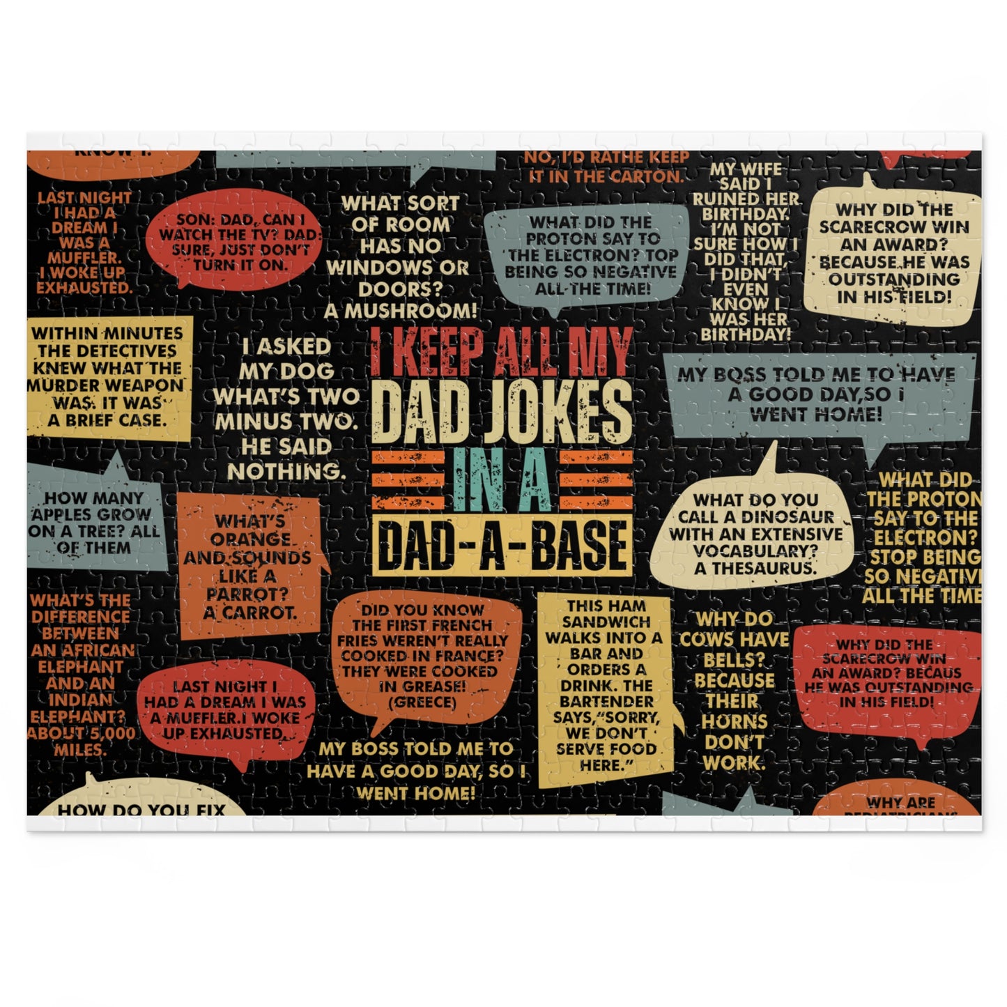 Jigsaw Puzzle, Dad Jokes, Personalised/Non-Personalised (30, 110, 252, 500,1000-Piece)