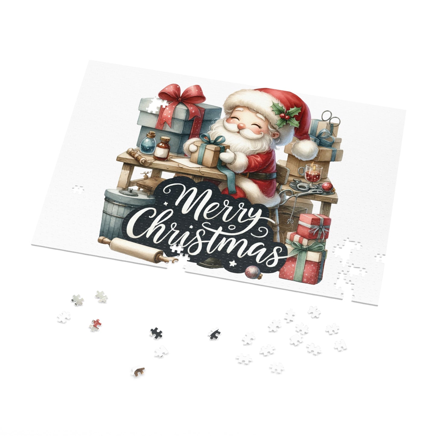 Jigsaw Puzzle, Christmas, Santa, Personalised/Non-Personalised (30, 110, 252, 500,1000-Piece)